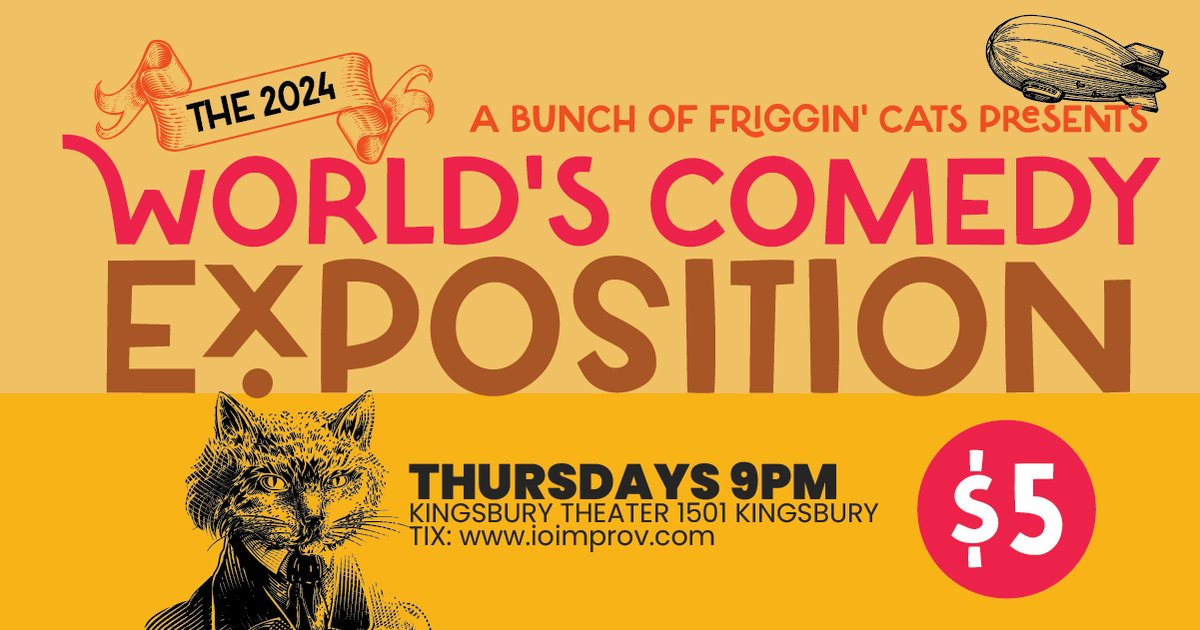 Check out our premiere house team doing premiere things like making you laugh...premierely.

⏰ : 9PM
💵 : $5
🎟️ : ci.ovationtix.com/36725/producti…