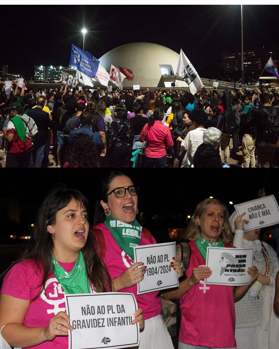 samiabomfim's tweet photo. EM BRASÍLIA TAMBÉM TEM LUTA!

O movimento feminista está na rua, em frente ao Museu da República pra gritar bem alto: CRIANÇA NÃO É MÃE! ESTUPRADOR NÃO É PAI! #CriancaNãoÉMãe #PLdoEstupradorNão https://t.co/HbrJOeT244