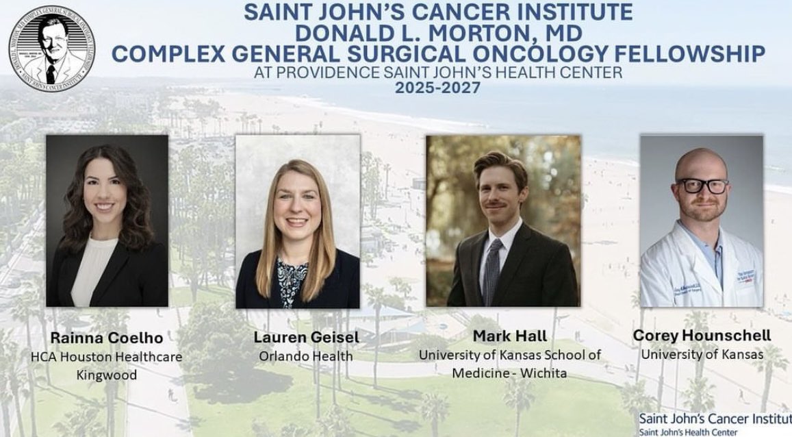 Lauren Geisel, MD (@lgeisel18) on Twitter photo Excited to start the next step in my training <a href="/DLM_SurgOnc/">Donald L. Morton CGSO Fellowship Program</a> for surgical oncology! Thankful for life long friends made on the trail and for this opportunity. <a href="/SocSurgOnc/">Society of Surgical Oncology</a> Excited to start the next step in my training <a href="/DLM_SurgOnc/">Donald L. Morton CGSO Fellowship Program</a> for surgical oncology! Thankful for life long friends made on the trail and for this opportunity. <a href="/SocSurgOnc/">Society of Surgical Oncology</a>