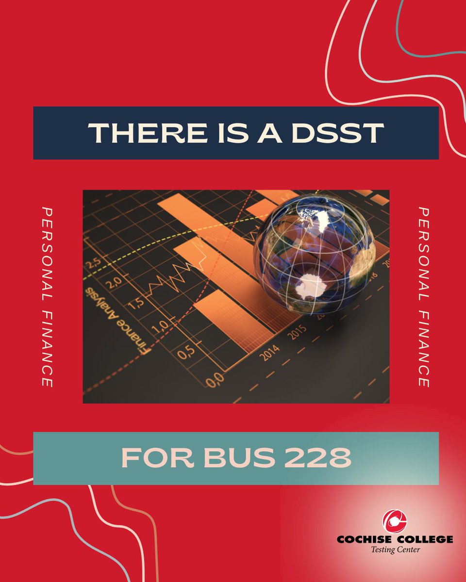 TestingCochise's tweet photo. The  DSST can do more than give you a passing score. It can actually accelerate your degree program by a semester or more. Find out how! #DSST #creditbyexam #SaveMoney #graduatefaster https://t.co/XyGgXNZgL6