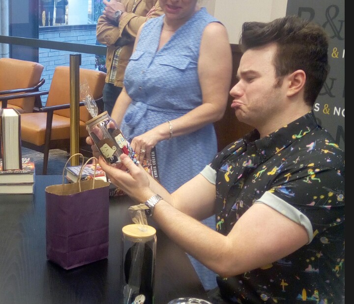 Shila63's tweet photo. @chriscolfer It was wonderful being with you and your new adventure, I can't wait for next summer ... you said it ha ha ha !!!  we love you ❤️❤️😘😘 https://t.co/hNQUzvQMB1