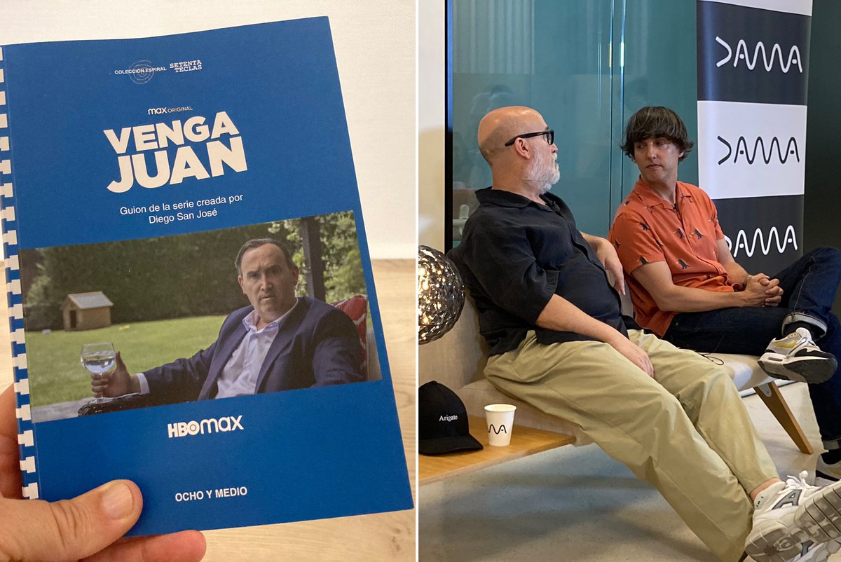 Una gozada ver los guiones de VENGA JUAN editados gracias a <a href="/setentateclas/">70 Teclas</a> y una gozada aún mayor volver a reunirme con viejos amigos en la presentación del libro en <a href="/DAMAUTOR/">DAMA</a>