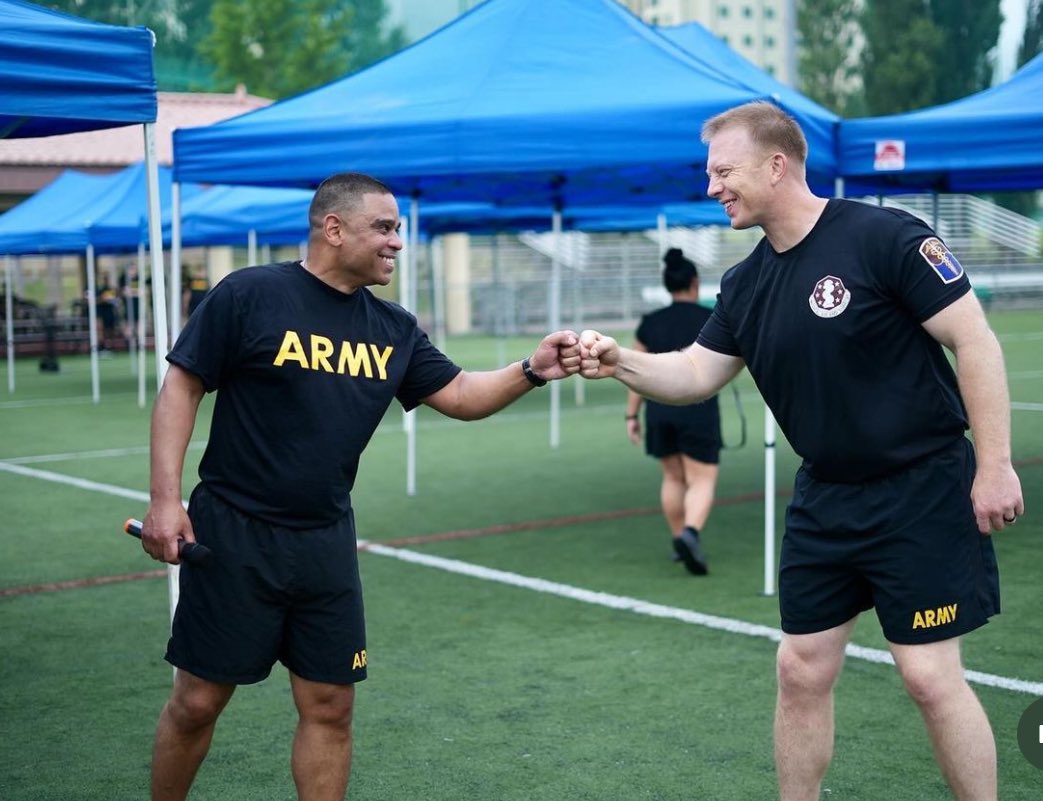 168thMMB's tweet photo. “The soldier is the army. No army is better than its soldiers". 
-General George Patton

We just won the @EighthArmyKorea Area IV Overall champions with the 8A DCG-S, BG Laughman and @USAGDaegu Deputy Commander presenting our team the title trophy. It was a fierce week of physical competitions with our friends from @19thESC , @USForcesKorea , and @ROK_Army. 

Our Powerhouse Soldiers and KATUSAs fight side by side - and they win. Together. This is the essence of the US-ROK Alliance. 74 years later and it’s stronger than ever!