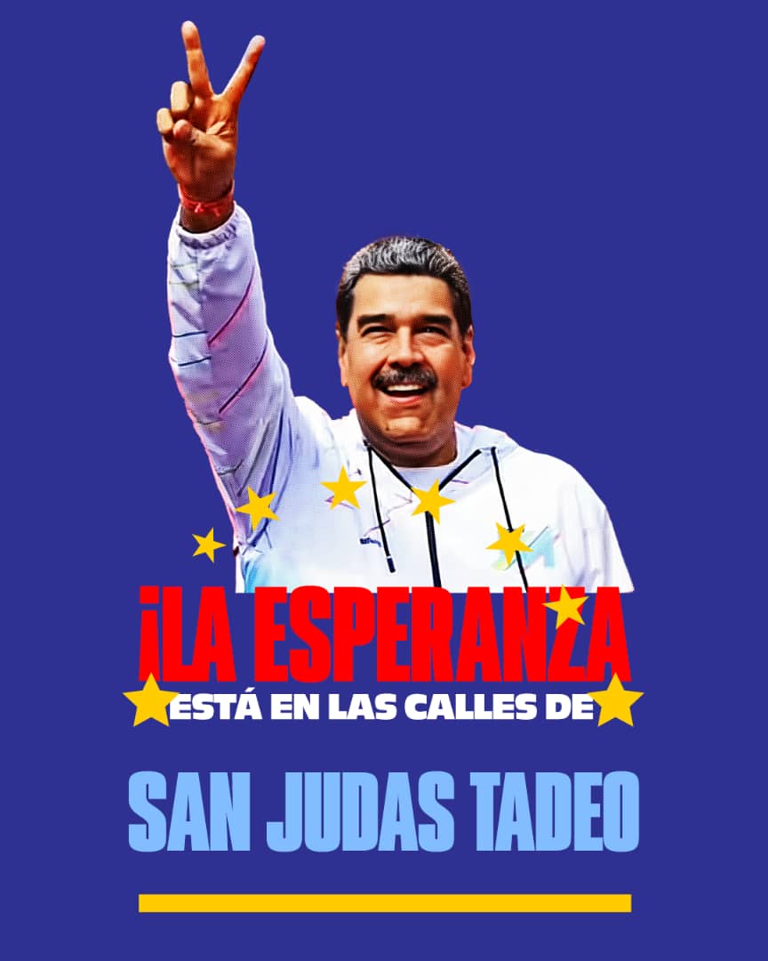 edithjglugo's tweet photo. La Esperanza está en la calle! Las marchas, las caminatas , los casa a casa y la presencia activa del presidente Nicolás Maduro inaugurando obras y percatándose in situ de la problemática de las comunidades, es un ejemplo claro q alimenta la esperanza del pueblo @NicolasMaduro https://t.co/9Gy1a9vXXM