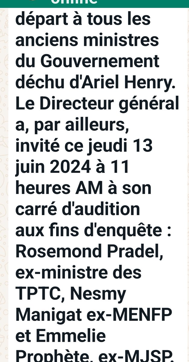 chantalmelie's tweet photo. Voilà ce qui circule sur #wasap...
#quandlanationdemandedescmptes...
#Haïti https://t.co/Mg8qgjjCE7