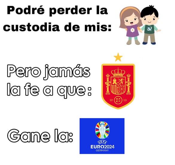 Bizzarrod1's tweet photo. ! OFICIALMENTE ENTRAMOS EN EPOCA DE EUROCOPA !
QUE VIVA LA PATRIA VAMOS A POR LA 4 DE LA MANO DE FRANCESES NACIONALIZADOS Y NIÑOS A LOS QUE LES SACO 2 AÑOS ❤️💛❤️ https://t.co/Z3rZXaHfcX
