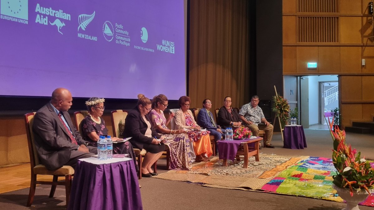 Ministers &amp; snr officials from 🇫🇯 🇹🇴 🇰🇮 🇹🇻 🇸🇧 🇲🇭 🇻🇺 in Suva today w <a href="/spc_cps/">Pacific Community</a> <a href="/unwomenpacific/">UN Women Pacific</a> <a href="/ForumSEC/">Pacific Islands Forum</a> <a href="/dfat/">Department of Foreign Affairs and Trade 🇦🇺</a> <a href="/EUPasifika/">EU in the Pacific 🇪🇺</a> to commemorate phase 1 of the Pacific Partnrshp to End Violence Agnst Women &amp; Girls #EVAWG and look ahead as phase 2 begins. Big moment to reflect &amp; recommit