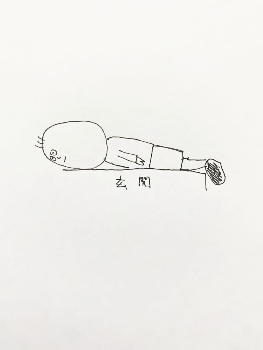 YuI_VaguProject's tweet photo. こういう絵の、LINEのスタンプを作ってみたいと思った
これは疲れて玄関で寝てた時だが、膝に負担が掛かるので起きた時に膝の感覚が無くなるぞ、みんなは仰向けで寝てくれよな https://t.co/Tk3oLYNlI7