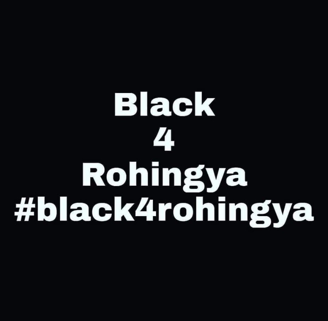 MidnightRain72's tweet photo. #Black4Rohingya https://t.co/aGtUKlNnbL