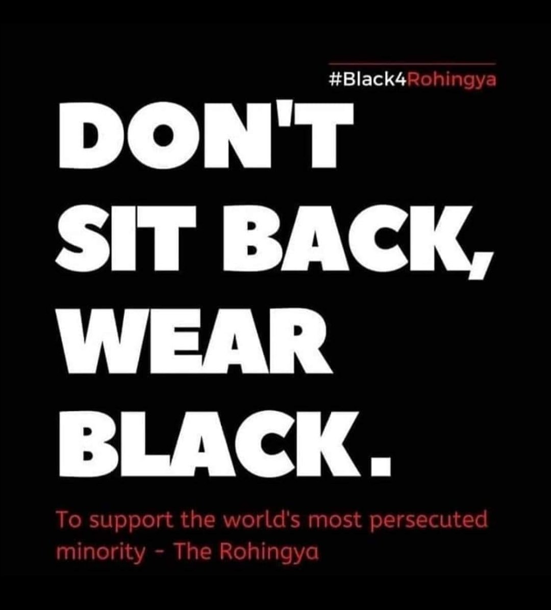 MidnightRain72's tweet photo. #Black4Rohingya https://t.co/aGtUKlNnbL