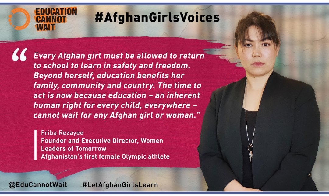 WLOT4's tweet photo. #AfghanGirlsVoices #EducationCannotWait https://t.co/Flx76PaqnF