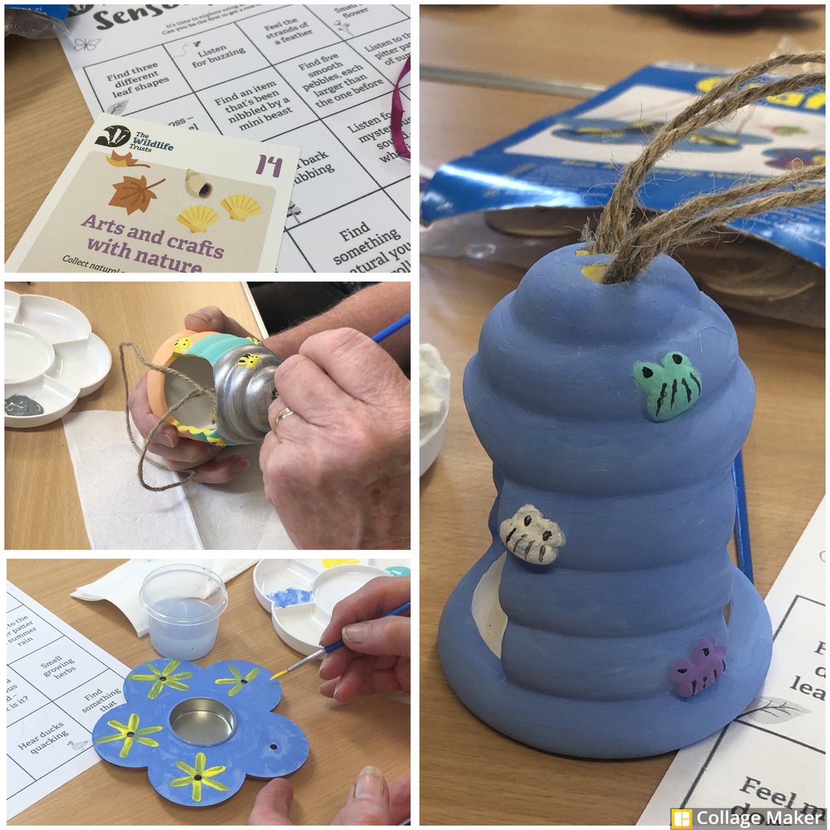 LivingwellOT's tweet photo. When @WildlifeTrusts #30DaysWild theme met with @marmaladetrust #LonelinessAwarenessWeek at a @LivingWellOT #Wellbeing Group this week but the rain stood in the way of our outdoor scavenger hunt....
#LonelinessAwareness #creativity #RandomActsOfConnection #connectingwithothers https://t.co/0Jbn0XlG87