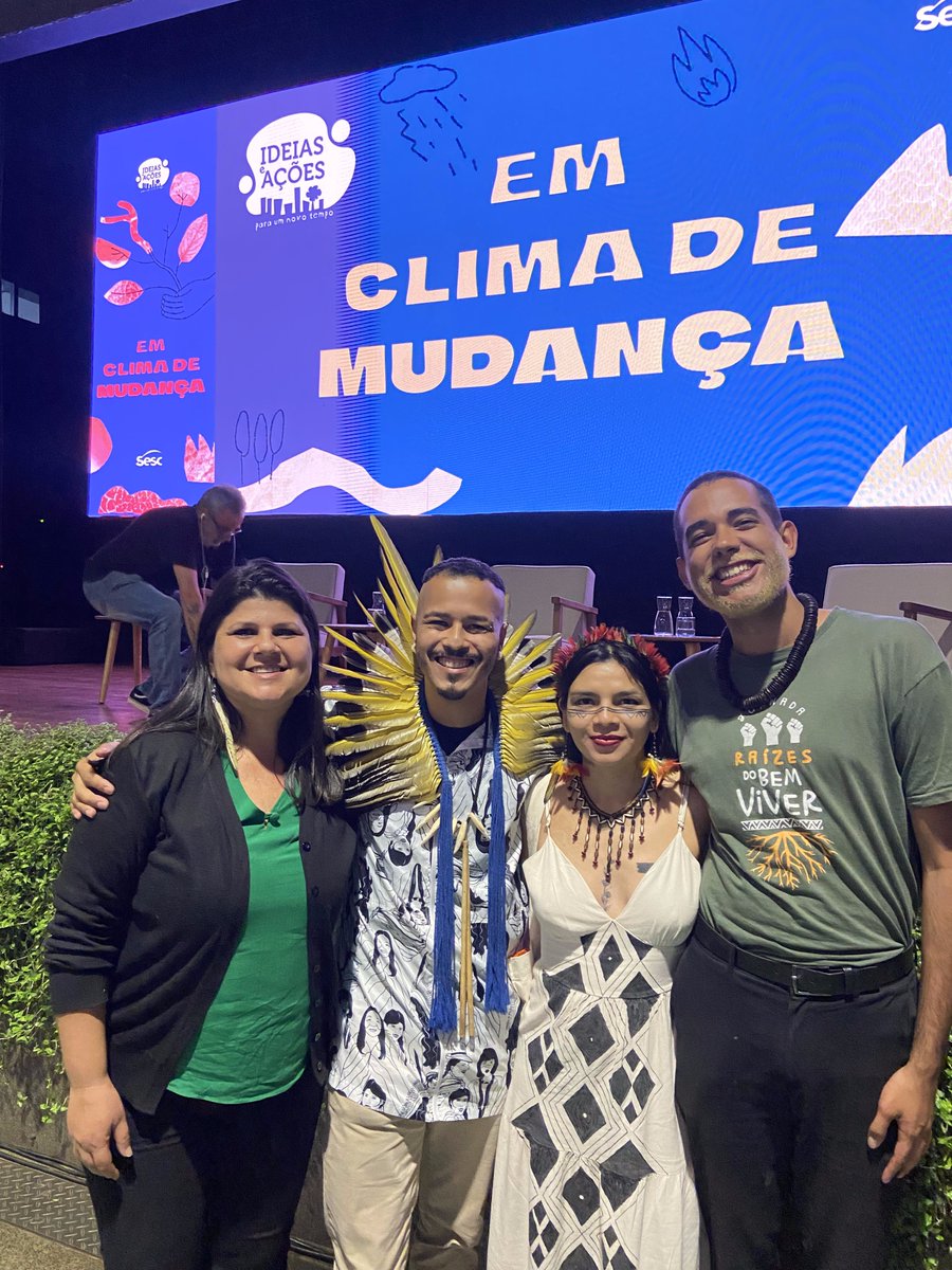 Nosso bloco foi apresentado pelo grande Thiago Guarani e pela querida Maria Zulmira e compartilhamos a fala com as companheiras <a href="/walela15/">Txai Suruí . Para Yvoty 🪶</a> e <a href="/marinamarcal/">Marina Marçal 🌍</a>, referências para todas nós da Mandata Bem Viver!