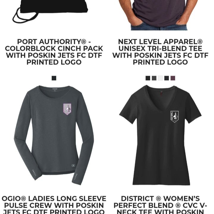 PoskinJetsFC's tweet photo. It has been a long time coming, but we finally have a merchandise store set up!

We hope you all love this as much as we do! Get yourself some merch and join the #FlightClub✈️ today!

For Merchandise:
https://t.co/GktLV57gDB

For Jerseys:
https://t.co/eP6QK7nn8A https://t.co/lgaa05PwRH