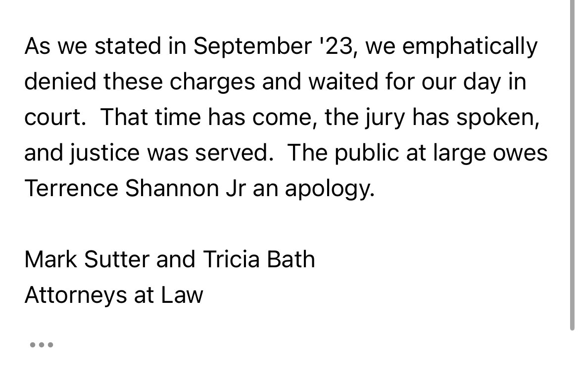 Statement from Shannon’s legal team:
