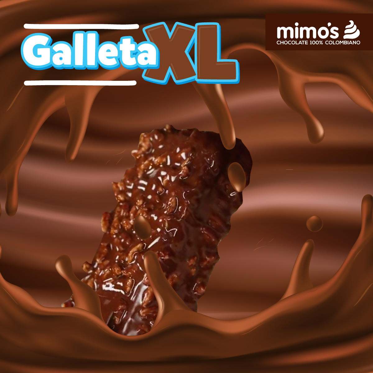 💛💙¡Mimo's a un nivel XL con nuestra galleta XL!💙💛 No son solo rimas😉, es el producto Mimo's que puede ser lo que tú quieras 😍y como tú quieras🤩. Una deliciosa maravilla que combina perfecto con cada antojo que se te ocurra😯🍫🌈.  ✨¿Cómo quieres la tuya?✨