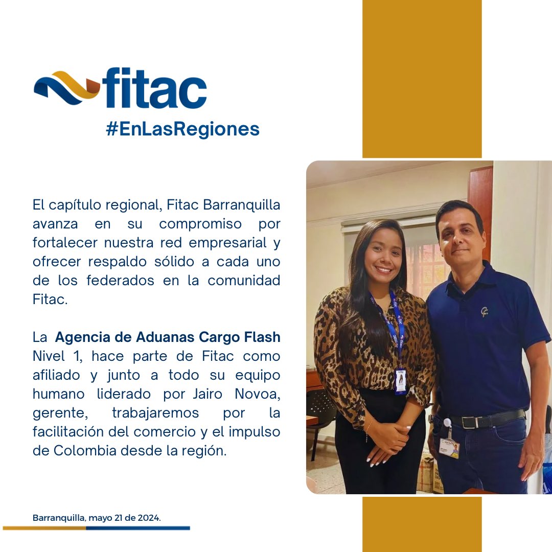 FITACNAL's tweet photo. #fitacenlasregiones | El capítulo regional #fitacbarranquilla avanza en su compromiso por fortalecer nuestra red empresarial y ofrecer respaldo sólido a cada uno de los federados en la comunidad #fitac https://t.co/9Akfxc1Kck