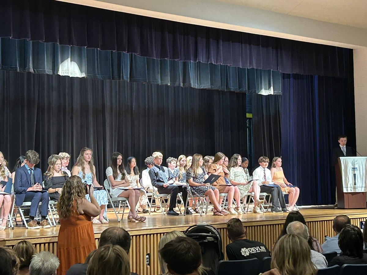 WSPSMiddle's tweet image. A great night recognizing our National Junior Honor Society Class of 2024!