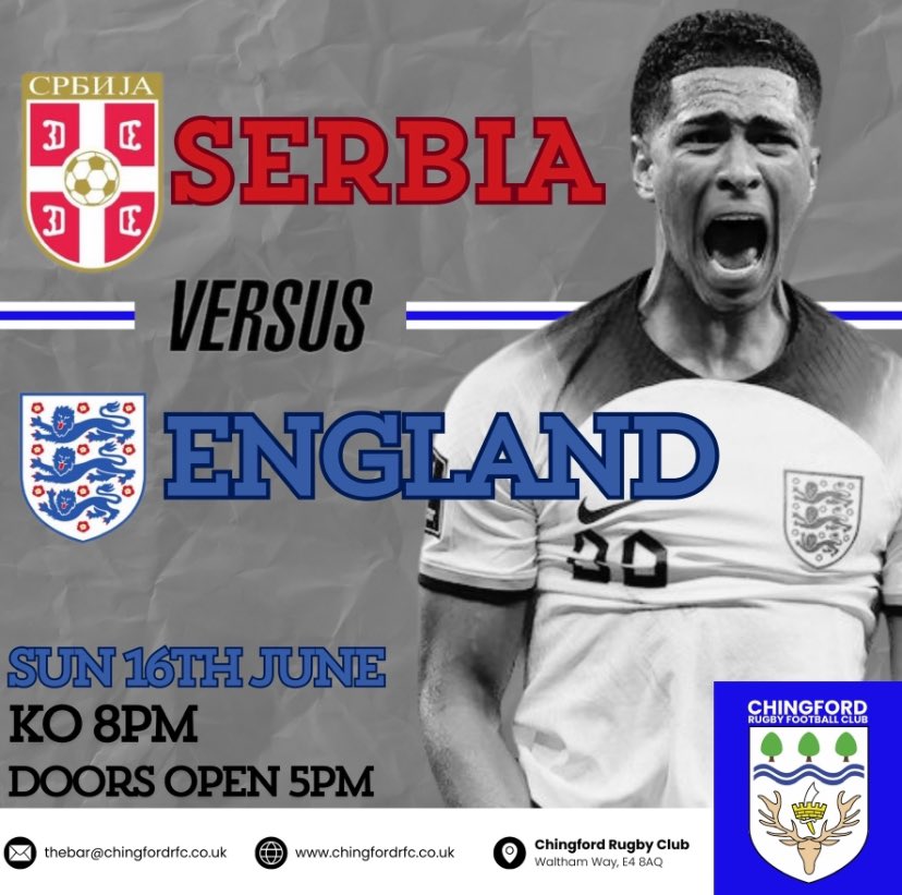 Watch the Euros @ Chingford Rugby Club.