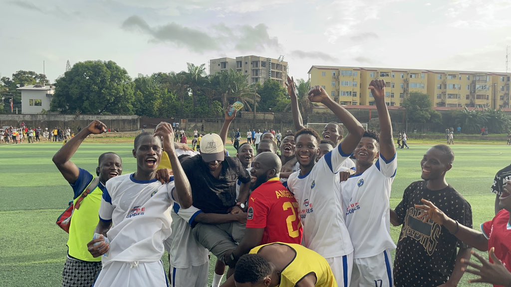 FelloLabe's tweet photo. Dieu merci! On a remporté notre match de la 12e journée face à Guinee Foot Élite. Désormais on occupe la 3e place de la #Ligue2Pro avec 21 points https://t.co/LmttXtDDCH