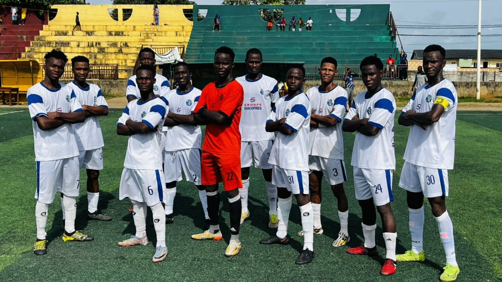 FelloLabe's tweet photo. Dieu merci! On a remporté notre match de la 12e journée face à Guinee Foot Élite. Désormais on occupe la 3e place de la #Ligue2Pro avec 21 points https://t.co/LmttXtDDCH