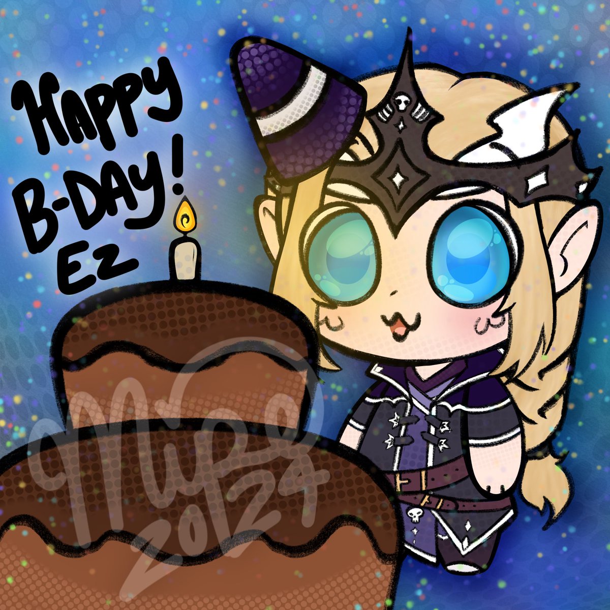 MipeStar's tweet photo. Happy late bday for the little necromancer @Eznek_Zar https://t.co/HgMn6gqzMG