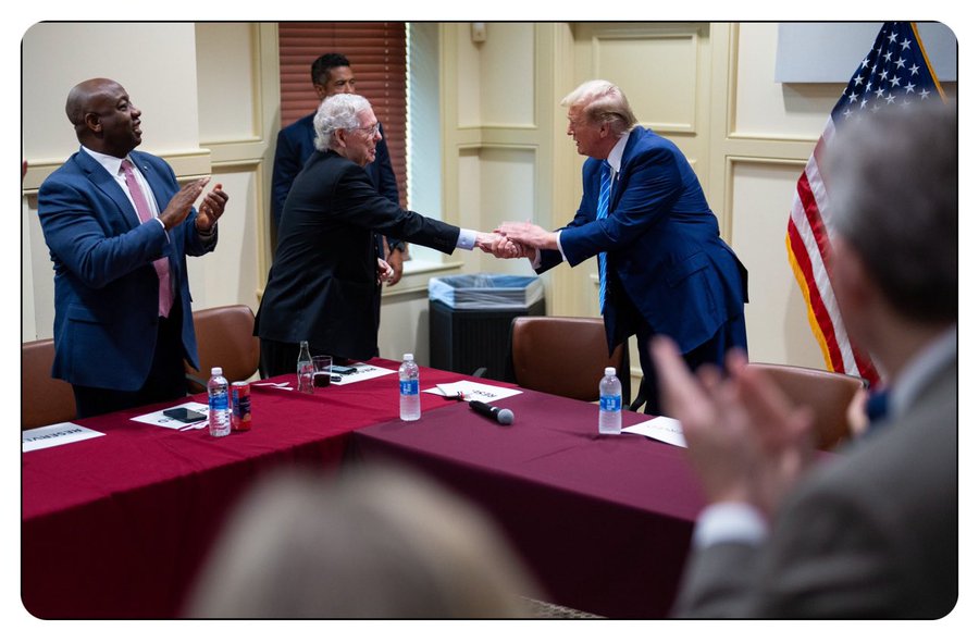 Trump grabbed a lot of pussies today on Capitol Hill.