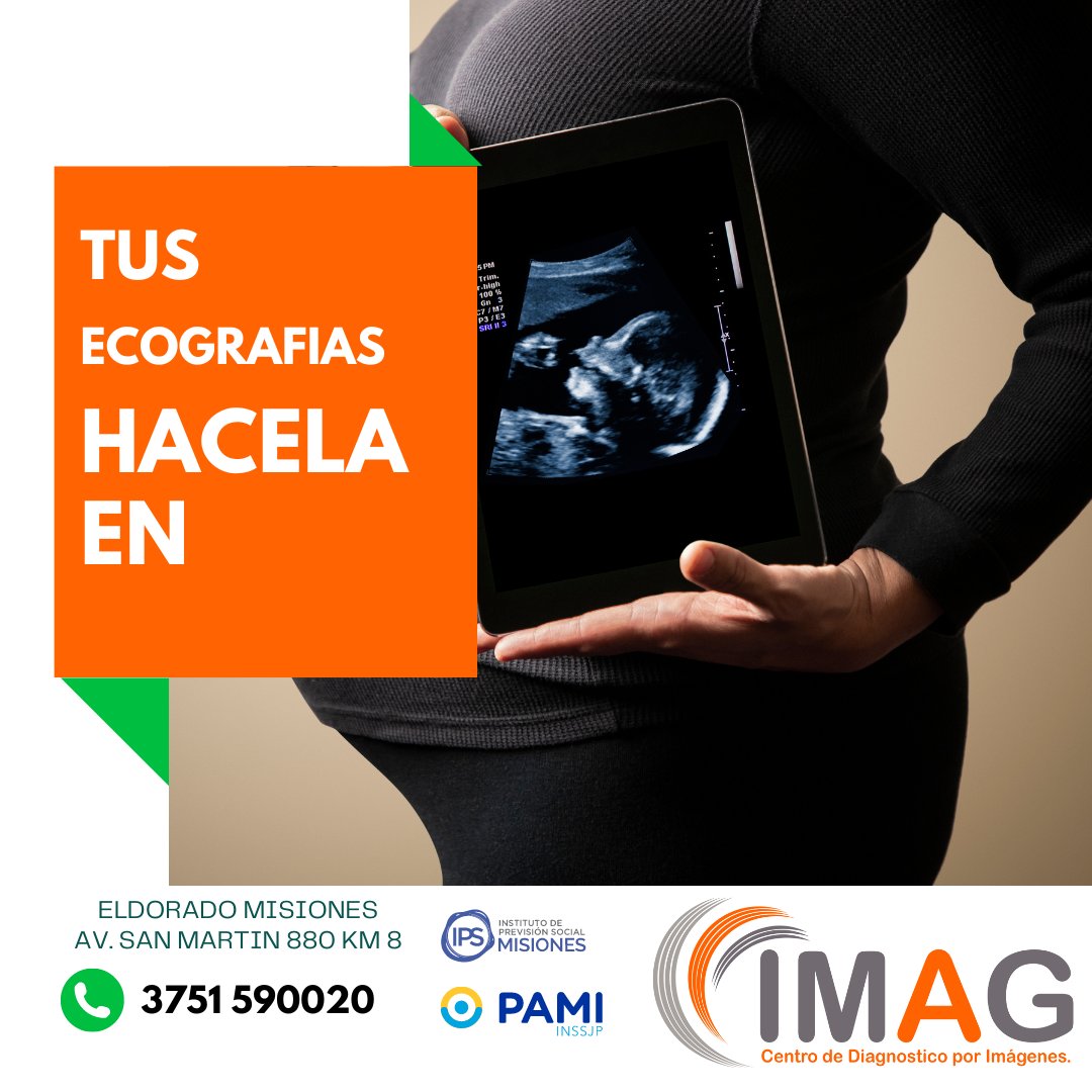 IMAG 👉Av. San Martín 880 km 8 Planta Baja. Eldorado Misiones   📍
📱WSP 3751 590020  
☎️ 03751 421121 
7 a 12  hs. 15 a 19 hs Lunes a Viernes. 

#tomografia #ecografia #misiones #radiologia #mamografia #resonanciamagnética #pami #ips #medicina #salud #eldoradomisiones