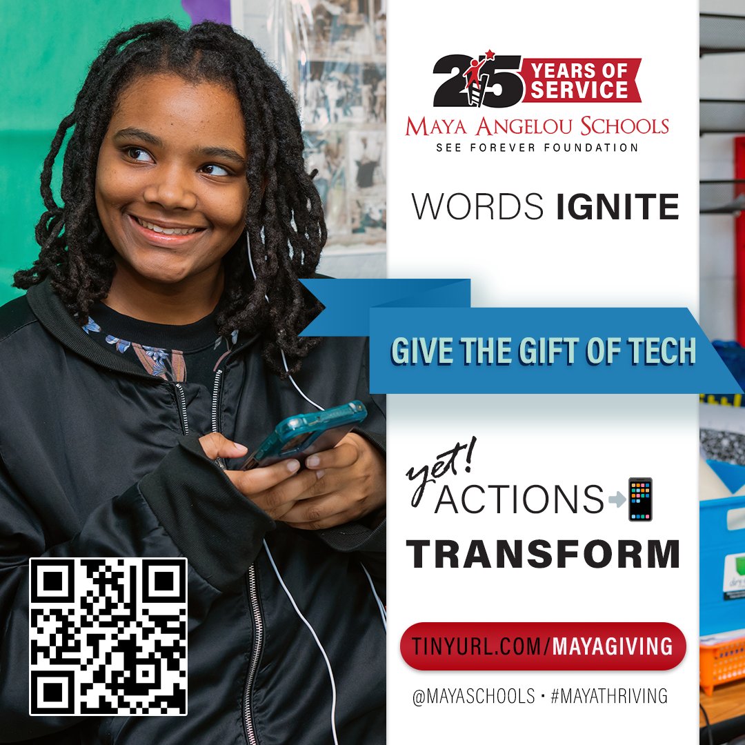 👩🏾‍🎓 Many of the Class of 2024 graduates have what others would see as insurmountable obstacles to get to and through Senior year. Your Spring contributions supply each Maya grad with a tablet to help them succeed with their college or career plan of choice this Fall and beyond.