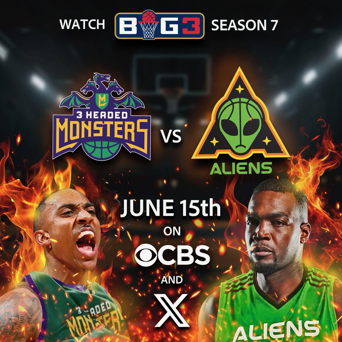 This matchup 🔥🔥 
Tune in live June 15th on <a href="/CBS/">CBS</a> 
Games start 1 PM PT / 4 PM ET