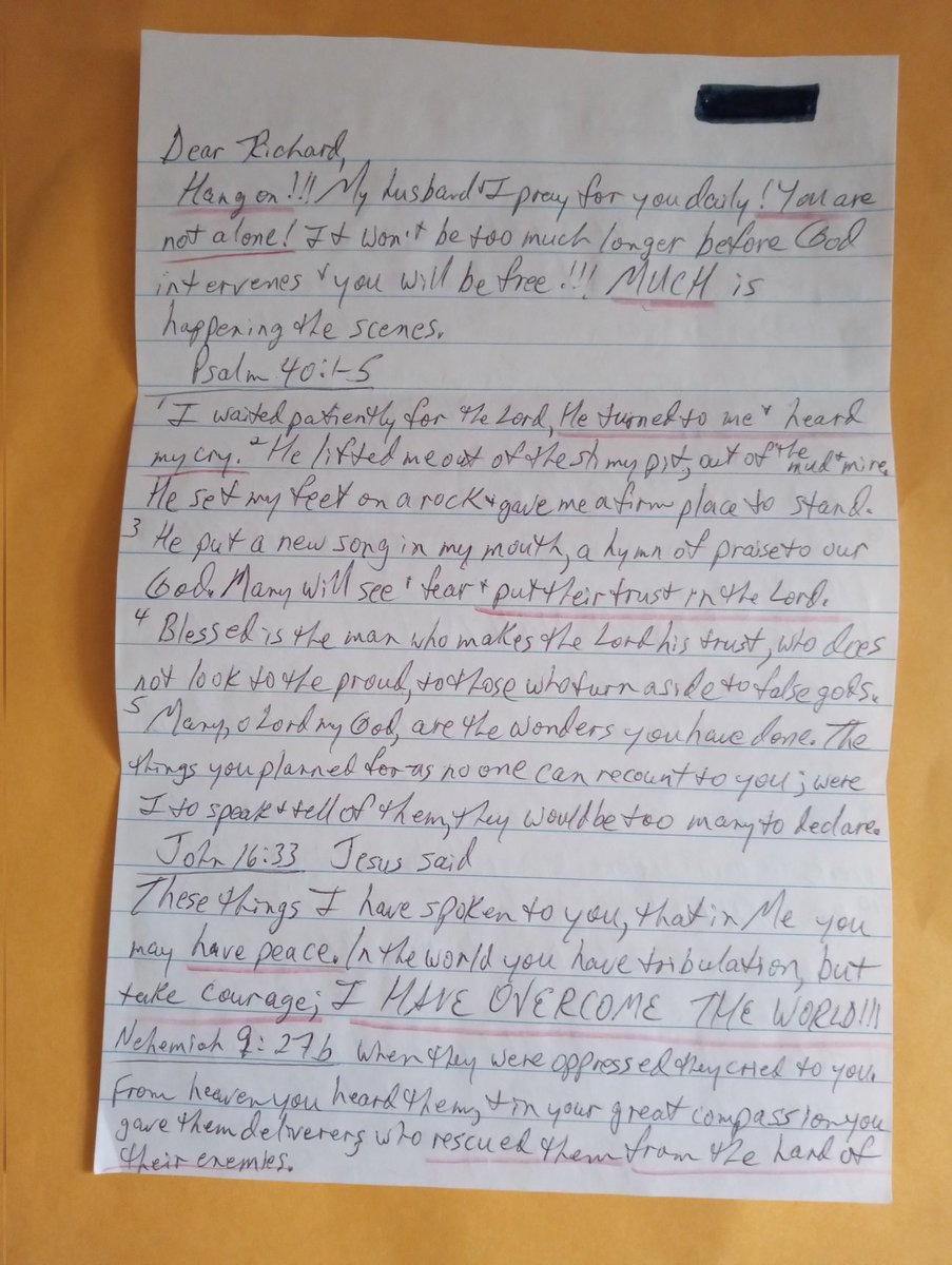 BigoBarnett's tweet photo. A reminder from Bigo.  The letters are fewer and fewer as time passes but they really help J6ers to not feel forgotten.  So be sure and pick one or two #J6ers,  maybe a name you don't know that gets overlooked and write an imprisoned patriot.  #beinvolved #showyoucare  https://t.co/28U6OZEz6Q @PatriotMail