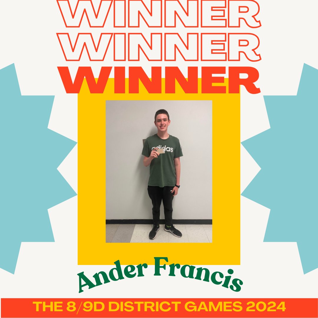 JaniceSlaney's tweet photo. Happy District Games! 🔥Finishing off our novel study of The Hunger Games with our own classroom District Games. Congrats to the winner, Ander Francis! 🎉 https://t.co/7k5pAKhtCu