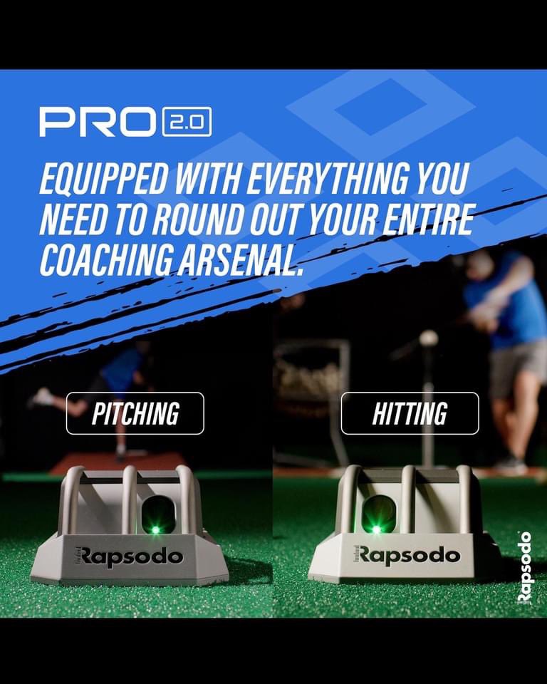 bckwdkpitching's tweet photo. Excited to be able to offer our players the latest from Rapsodo. The Rapsodo Pro 2.0 measures ball flight statistics when pitching AND hitting. @rapsodo https://t.co/cufKYxAqFF