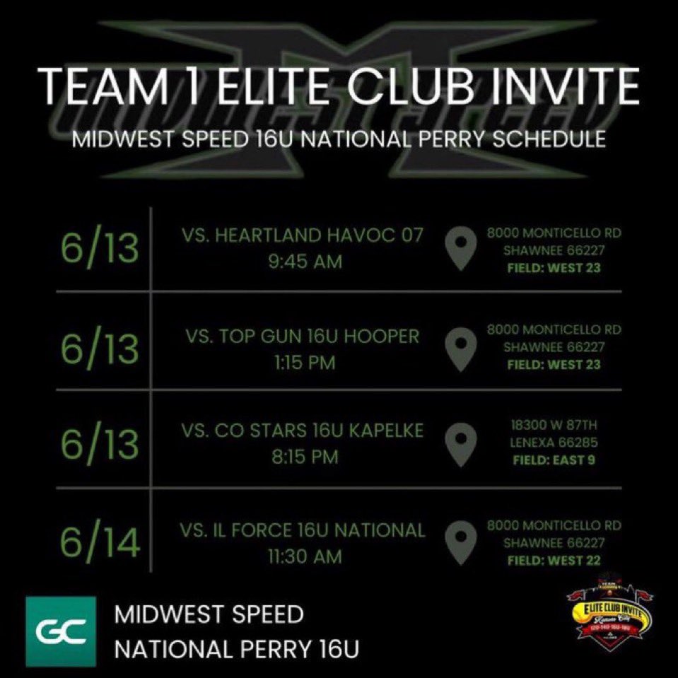 szafranski2025's tweet photo. In Kansas this weekend for the first tournament of the summer! Can’t wait to be on the field with my girls again. #midwestspeed #ncaasoftball #sportsrecruits https://t.co/K3X9voFyg2