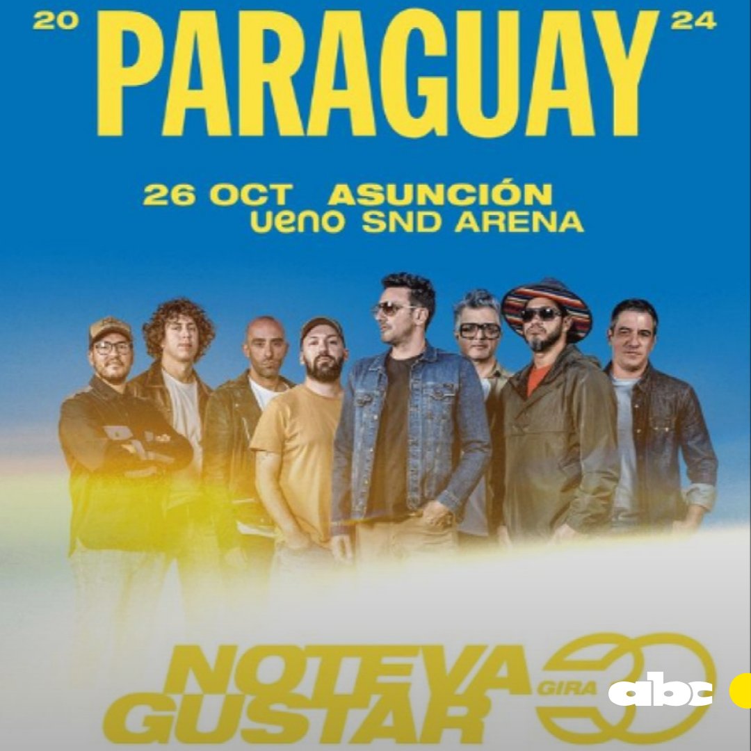Romance985's tweet photo. "Por fin Paraguay!!!", escribió @EGBrancciari al anunciar el show de @ntvgoficial en tierra guaraní 🥳.

Será el próximo 26 de octubre, en el SND Arena.

🎟️Entradas a la venta a partir de mañana viernes a las 13:00 por RED UTS.

98.5FM🎧 Solo Éxitos.
📲https://t.co/ZH6HDzQAie https://t.co/GAeZDOoVQV