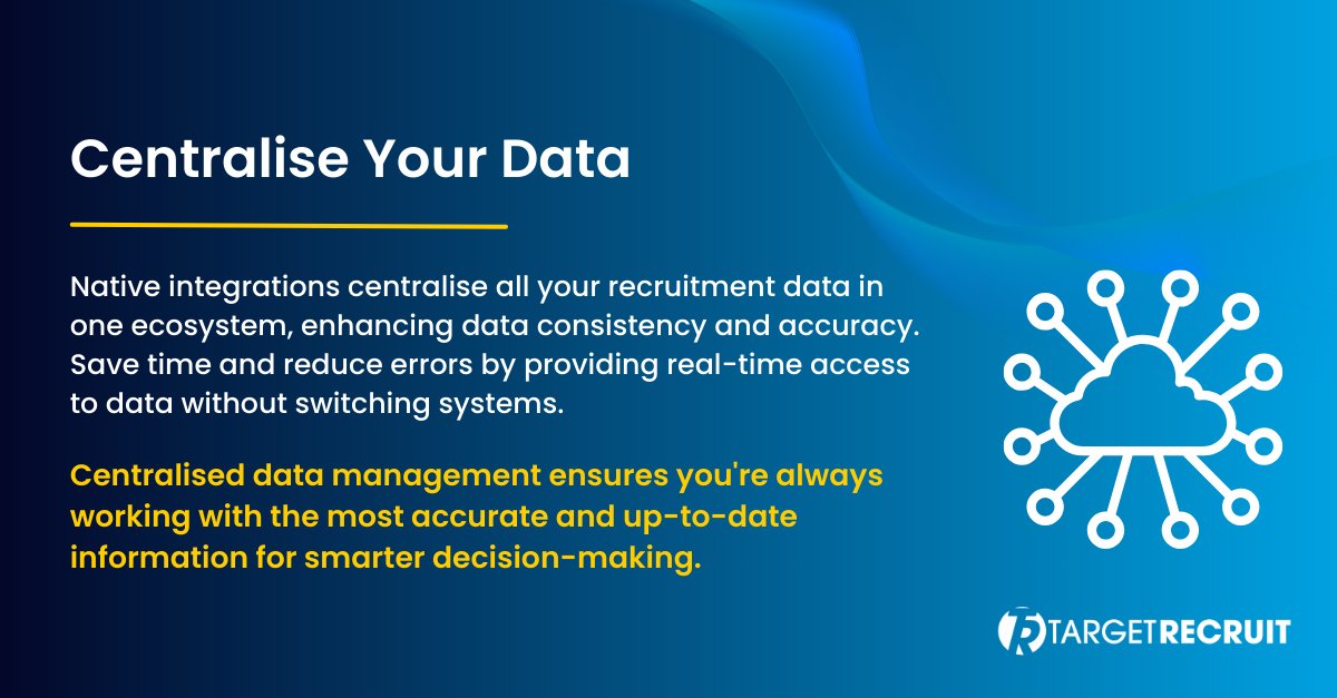 TargetRecruitUK's tweet image. Centralise your recruitment data with native integration! 

Learn how centralised data management can lead to better business performance. Click the link below to read more on Native Integrations today! 
#DataManagement #NativeIntegration

bit.ly/45dukxh