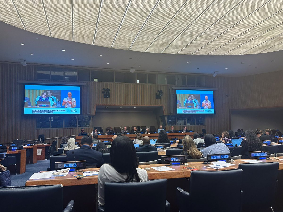 UN_GDF's tweet photo. Today @AlghaibOla Manager of the @unprpd Technical Secretariat joined the Interactive Dialogue on the #crpd. She emphasized the urgency of translating #CRPD commitments into action and #unrpd's continued support to countries in that process. #unprpdimpact #cosp17 https://t.co/wrzv8HROlH