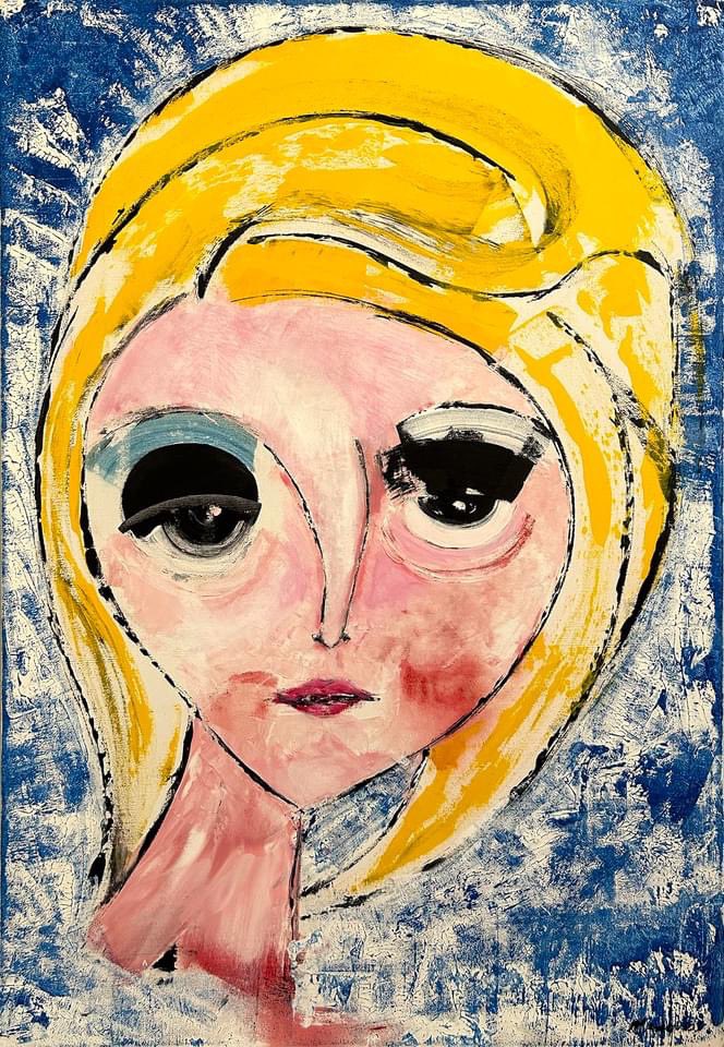 DManoos's tweet photo. New Work
"BeeHive"
24" x 36"
Acrylic on Wrapped Canvas
#portrait #woman #womanPortrait #WomanPainting #beehive #blonde #BlondeHair #BigEyeCollection https://t.co/edo86CJlzk