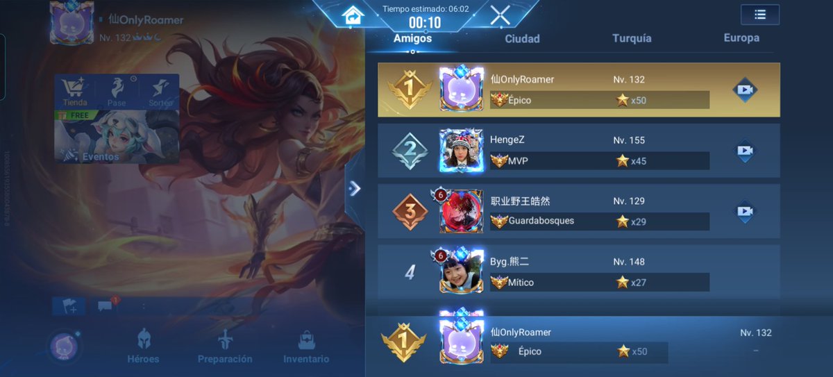 Pues volvemos a épico dos días después del reset de la season tocará ir por legendario estos días! Lets fk go <a href="/HonorOfKings/">Honor of Kings</a>