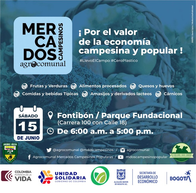 mdoscampesinos's tweet photo. Seguimos en a defensa de la economía campesina  #junio2024

Acompáñenos

Viernes 14:  Puente Aranda-Outlet de las Amèricas
Sàbado 15: Kennedy -Floralia
                 : Fontibón - Parque Principal

#QuienLoSiembraLoVende #ElDeVerdad #LlevoElCampo 
#ColombiaContraElHambre https://t.co/IvVxm7wDck