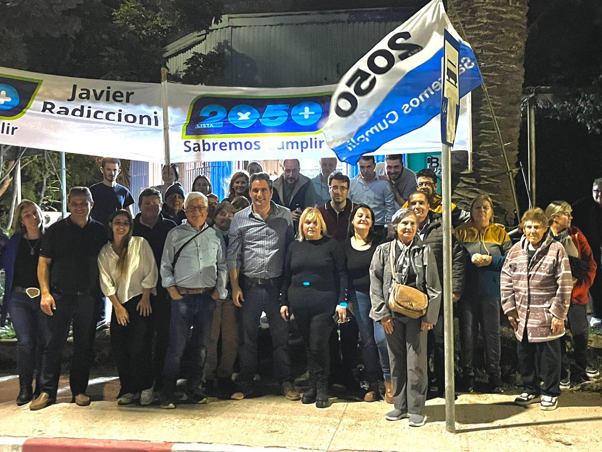 JRadiccioni's tweet photo. Inauguramos el club de Empalme Olmos. ¡Se mueven los motores!
#PartidoNacional #SabremosCumplir #Lista2050 https://t.co/pdktlO1nLQ