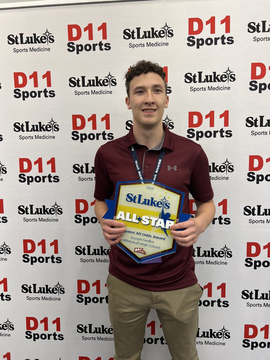 D11Sports's tweet photo. St Luke’s All Star Award Show: Against All Odds interview with Tiffany Cappellano and Joseph Groller. 

#stlukesproud @69Sports @Colonial_League @EastPennConf18 @SchLeague @PIAADistrictXI 
#stlukesallstars24
@mystlukes @ND_Crusaders 
@SLUHNSportsMed https://t.co/fcYRd97mm5