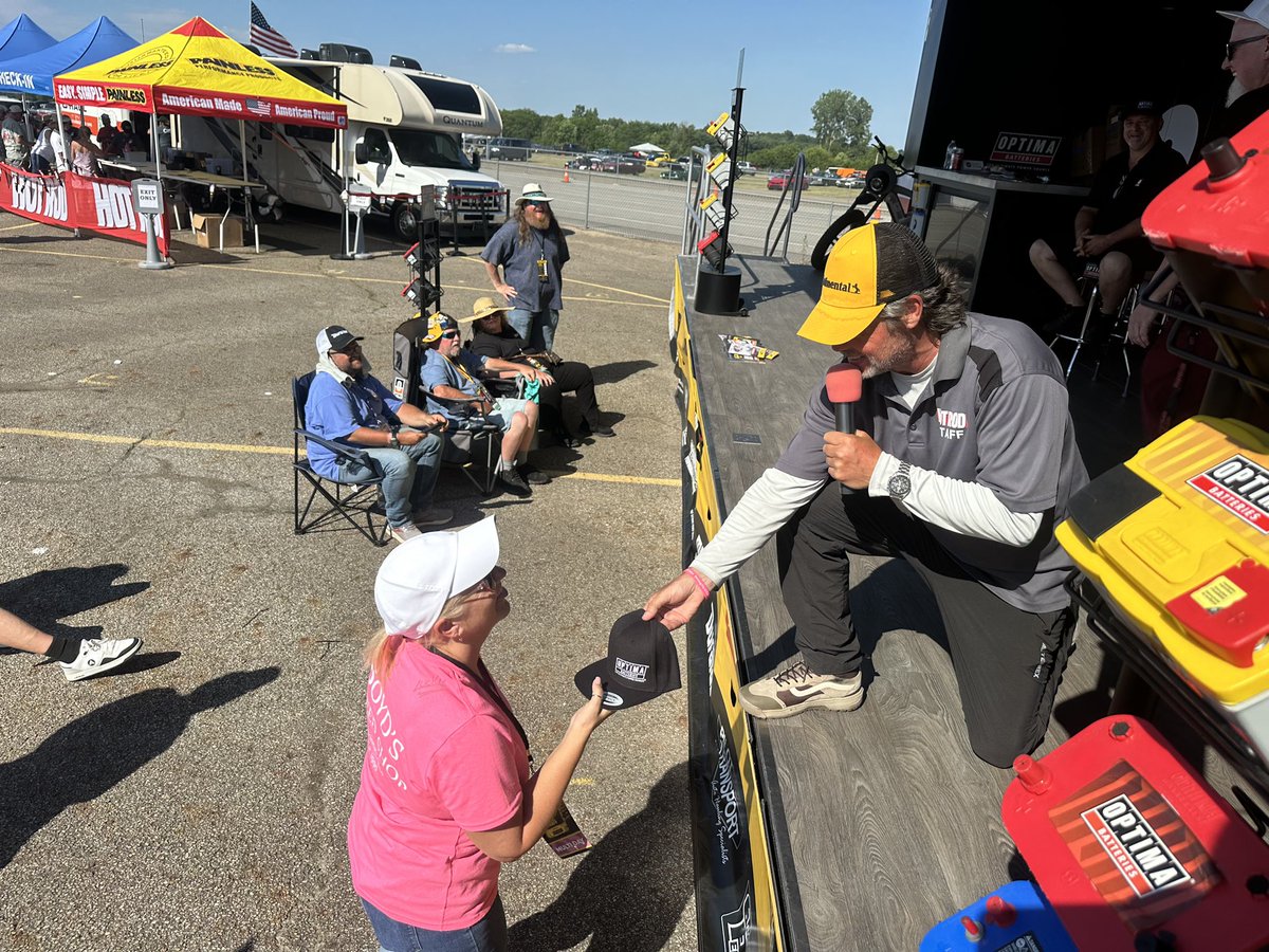 OptimaBatteries's tweet photo. We’ve had a great week on the @hotrodmagazine #PowerTour! For those asking for decals & free swag, come see us in Indy tomorrow and @JeffThisted or Silent Bob will hook you up! https://t.co/yuvwHw7pNM https://t.co/v791Zp9vhP