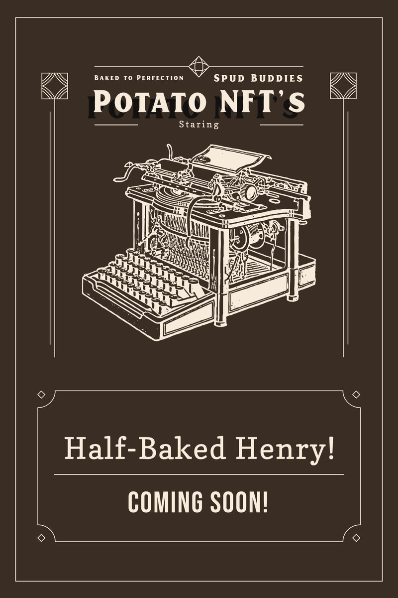 Spud_Buddies_'s tweet photo. #ComingSoon Half-baked Henry! #Potato #NFT #Recipes #WAX @AtomicHub https://t.co/2AjJivpiuY