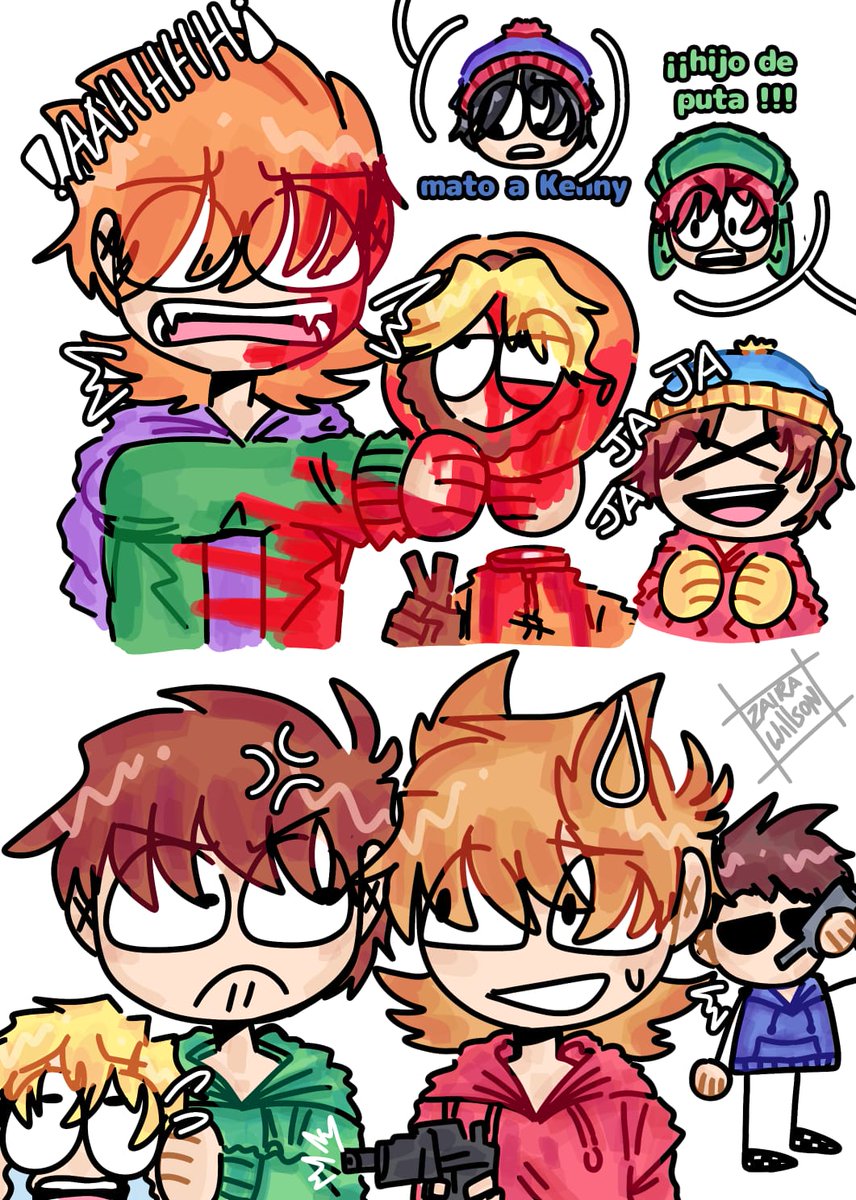 chibchay_z's tweet photo. Extra #croosover #southpark #eddsworld #Fanart #eddsworldmatt #eddsworldtom #eddsworldedd #eddsworldtord #ericcartman #kylebroflovski #stanmarsh #kennymackoring #buttersstotch #fandon https://t.co/tv51Yg48X5