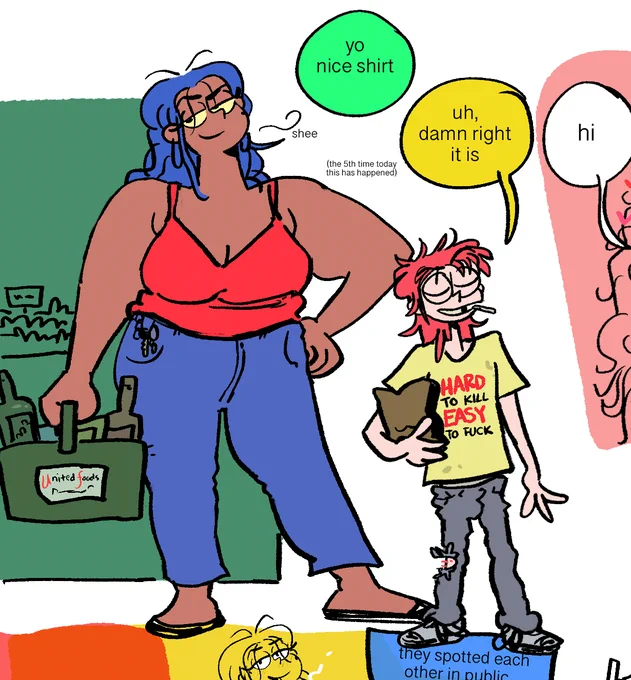 thank u thank u again for the kind response on my comic, i was overwhelmed. i love drawing these two so expect more (soon) 
