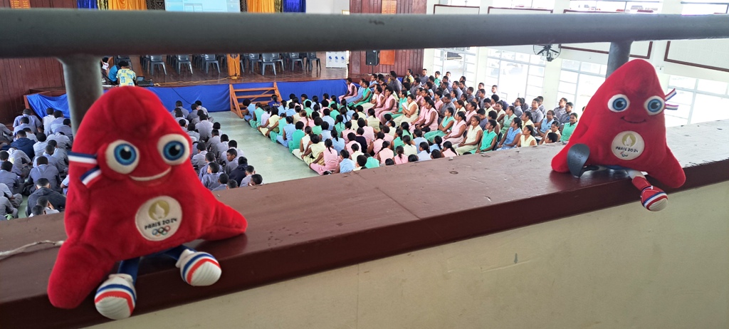 The Olympic and Paralympic Mascots, the Phryges showed up at Suva Grammar School as it starts its Tour of our Educational institutions before Team Fiji leaves for the Olympic and Paralympic Games in Paris, France in July.

#TeamFiji #InspireFiji #Paris2024 #thePhryges