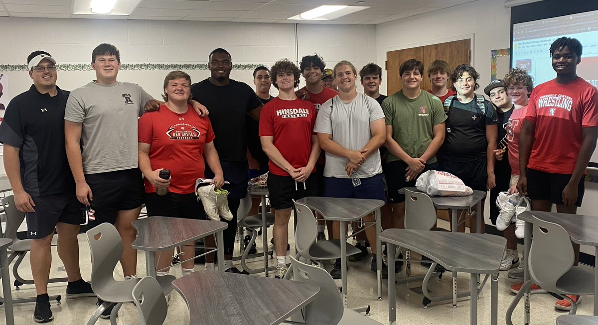 Hinsdale Central Red Devil Football (@hcreddevilfb) on Twitter photo Great to have Red Devil Alum and <a href="/ChicagoBears/">Chicago Bears</a> Offensive Lineman <a href="/the2kkiran5/">Kiran Amegadjie</a> stop by HC today and talk with our guys! Thank you and good luck this summer! Bear Down 🐻⬇️ #RedDevilAlum #EarnIt Great to have Red Devil Alum and <a href="/ChicagoBears/">Chicago Bears</a> Offensive Lineman <a href="/the2kkiran5/">Kiran Amegadjie</a> stop by HC today and talk with our guys! Thank you and good luck this summer! Bear Down 🐻⬇️ #RedDevilAlum #EarnIt