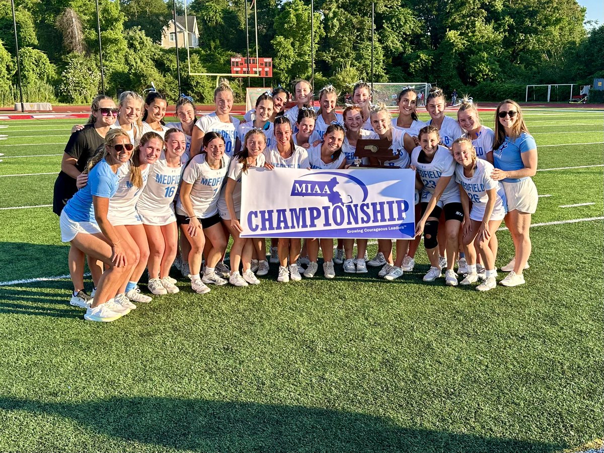 MedfieldHS's tweet photo. Congratulations to Medfield HS Girls Lacrosse.....2024 State Champions! #WarriorPride @MedGlax @MedfieldAD https://t.co/5YVSXhhYM0