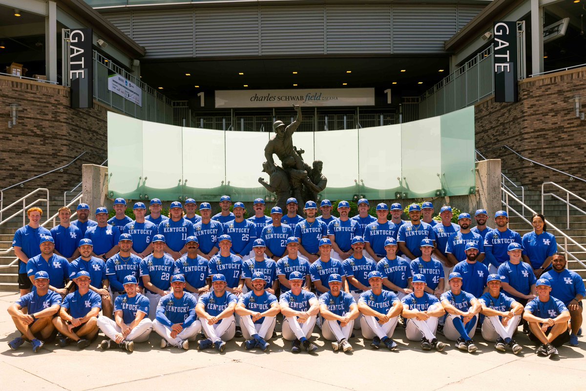 UKBaseball's tweet photo. Omaha🤝Cats 

A match made in heaven.

#WeAreUK x #MCWS https://t.co/PAGJW7tHSI